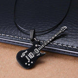 Bold N Elegant Cool Black Guitar Pendant Musical Note Pendant Necklace Jewelry For Men & Women - NEIGHBOUR JOY