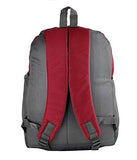 Dussledorf Polyester School Backpack with Laptop Compartment and 2 Bottle Pocket 17 Liters -Grey, Red - NEIGHBOUR JOY
