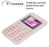 TS-888 Slim Card Size Light Weight and Stylish GSM Mobile Phone (gold)