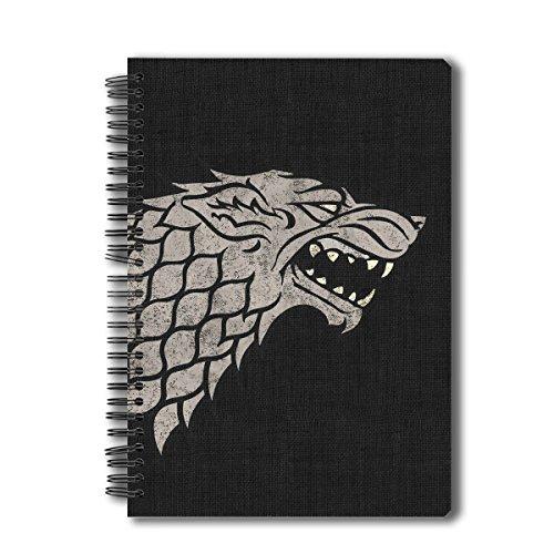 Redwolf Official "Game Of Thrones " - Stark - Notebook , licensed by HBO (Home Of Box Office) , USA - NEIGHBOUR JOY