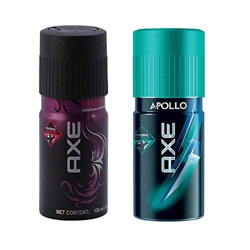 Axe Provoke and apollo Deodorant, 150ml (SET OF 2 Combo Pack Offer)