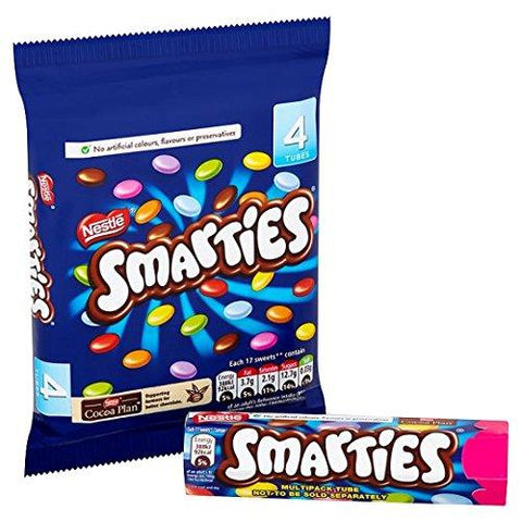 Nestle Chocolate Smarties 4 Pk, 152g - NEIGHBOUR JOY