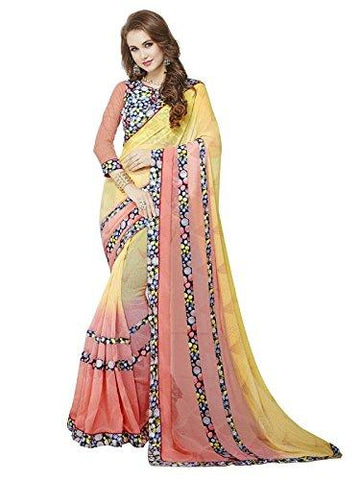 Sarees (Women's Clothing Saree For Women Latest Design Wear Sarees New Collection in Latest Saree With Designer Blouse Free Size Beautiful Saree For Women Party Wear Offer Designer Sarees With Blouse Piece) - NEIGHBOUR JOY