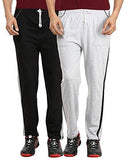 Gumber Gray & Black Solid Pyjama Pack of 2 Free Size for Men - NEIGHBOUR JOY