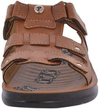 Paragon Men's Tan PU Sandals (8) - NEIGHBOUR JOY