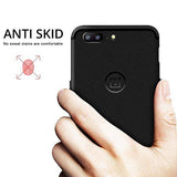 WOW Imagine(TM) Soft Silicone all Sides Protection Cross Texture Anti Slip Ultra Thin Flexible Back Case Cover for OnePlus 5 - Pitch Black