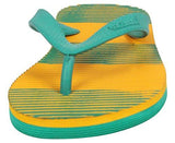 VKC Pride Men's Green and Yellow Rubber Flip-Flops - 9 UK