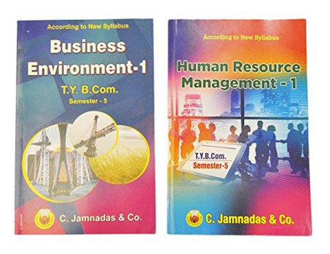 S. U.BBA Sem 5 Human Resource Management + Business Environment Part-1 (English) (Pack of 2) - NEIGHBOUR JOY