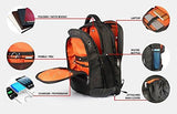 The Clownfish Nation Series 40 litres Bag College Bag,Laptop Bag ,Travel Backpack & Raincover for Backpacks,Black