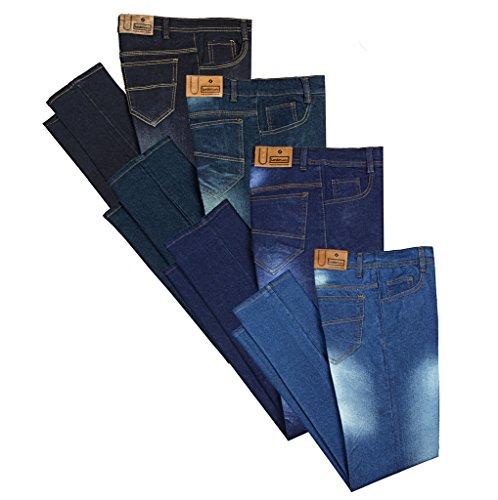 London Looks Men Slim Fit Multi Color Jeans (Combo Of 4) (Light Blue_32) - NEIGHBOUR JOY