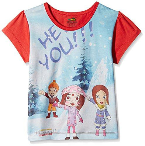 Chhota Bheem Girls' T-Shirt (GGAPP-CB417B_Multicolor_3 - 4 years) - NEIGHBOUR JOY