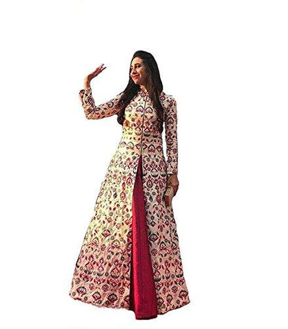 Pink organza party wear lehenga choli 7219