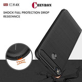 Chevron Xiaomi Redmi 4 [May 2017 Launch] Back Cover Case, Heavy Duty Shock Proof TPU Case for Mi Redmi 4 Mobile Premium Protection, Metallic Black by Chevron - NEIGHBOUR JOY