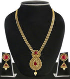 Zaveri Pearls Traditional Non-Precious Metal Necklace Set For Women - ZPFK4409