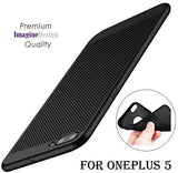 For OnePlus 5 - WOW Imagine(TM) Heat Dissipation Hollow Thin Soft TPU Back Case Cover for OnePlus 5 - Black - NEIGHBOUR JOY