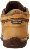 Woodland Men's Camel Leather Sneakers - 9 UK/India (43 EU)