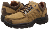 Woodland Men's Camel Leather Sneakers - 8 UK/India (42 EU)