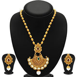 Sukkhi Wavy Gold Plated Kundan Set of 2 Necklace Set Combo For Women