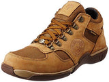 Woodland Men's Camel Leather Sneakers - 9 UK/India (43 EU)