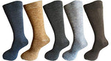 RC. ROYAL CLASS Men's Calf Length Solid Woolen Warm Winter Socks (Pack of 5 Pairs) - NEIGHBOUR JOY