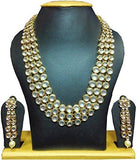 Shining Diva Traditional Jewellery Kundan Pearl Necklace Set with Earrings For Women - NEIGHBOUR JOY