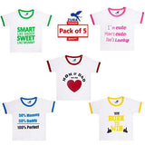 Zura's Export Quality Cotton Boy Baby Tshirt / Girl Baby Tshirt / Baby dress / Kids Tshirt / Baby Teeshirt (Pack of 5)