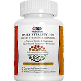 ProNutrition Multivitamin with 42 Vitamins & Minerals Enzymes & Probiotics - 90 Tablets, Fortified With Wholefoods & Herbal Ingredients for Enhanced Bio-Availability, Rich in A B C & D3 Vitamins And 42 Fruit & Vegetable Blends Non GMO Source - NEIGHBOUR JOY