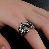 Sorella'z Mens Stainless Steel Dragon Claw Ring - NEIGHBOUR JOY