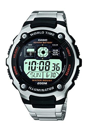 Casio Youth World-time Digital Black Dial Men's Watch - AE-2000WD-1AVDF (D084) - NEIGHBOUR JOY