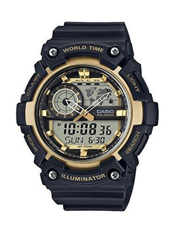 Casio Youth-Combination Analog-Digital Gold Dial Men's Watch-AEQ-200W-9AVDF - NEIGHBOUR JOY