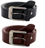 Krystle Men's Combo of 2 Belts Black & Brown - NEIGHBOUR JOY