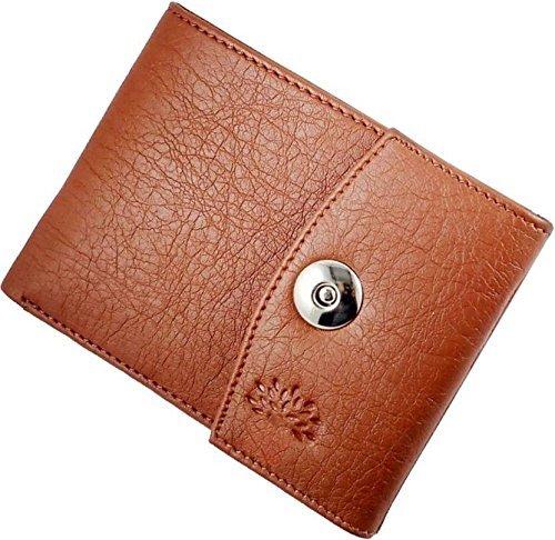 somy Woodland Men's Tan Wallet with magnet button - NEIGHBOUR JOY