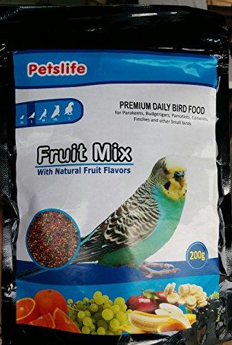 Petslife- FRUIT MIX Finches & Love Birds 200g - Vitamins Fruit Health birds Food ** COLOURFUL AQUARIUM ** - NEIGHBOUR JOY