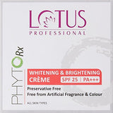 Lotus Professional PhytoRx Whitening & Brightening Crème SPF25 PA+++, 50g