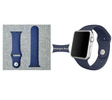 House of Quirk iWATCH Silicone Strap Band 42Mm - Navy Blue (Watch Not Included) - NEIGHBOUR JOY