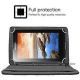 Hello Zone Exclusive 360° Rotating 7" Inch Flip Case Cover Book Cover for Micromax Canvas Tab P701 -Black - NEIGHBOUR JOY