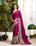 Vivera Women's Georgette Saree(VRSITARA_MAROON)