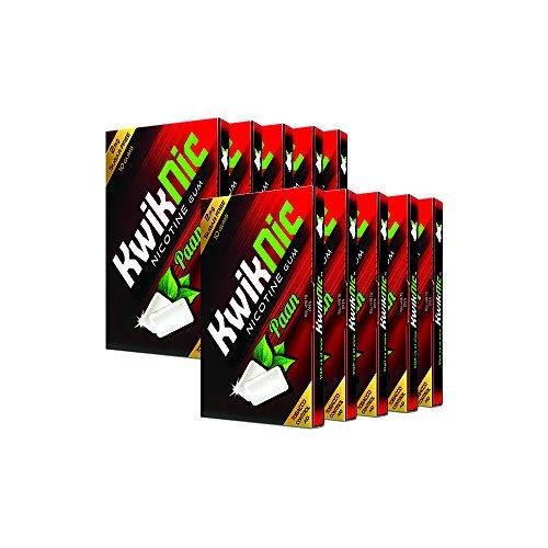 Kwiknic Nicotine Gum - 100 Gums (Paan, Pack of 10) - NEIGHBOUR JOY