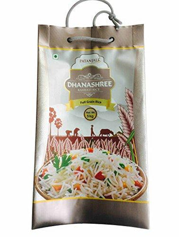 Patanjali Dhanshree Basmati Rice, 5kg - NEIGHBOUR JOY