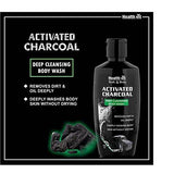 Healthvit Activated Charcoal Deep Cleansing Bodywash, 200ml