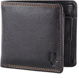 WildHorn Pure Luxuries Genuine 8 card Black Men's Leather Wallet