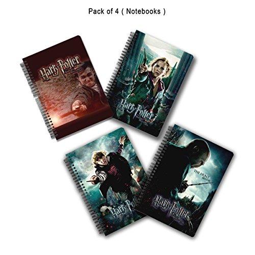 Mc Sid Razz Official ''Harry Potter'' Gift Set/Birthday Gift/Return Gift - Combo Pack of 4,Wizard Harry Notebook + Hermonie in Action Notebook + Ron in Action Notebook + Voldemort begins Notebook , Licensed by Warner Bros,USA - NEIGHBOUR JOY