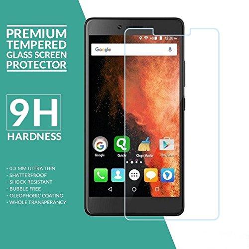 M.G.R.J ( Micromax Canvas 6 Pro E484 ) Tempered Glass Screen Protector With 2.5D Round Edge, Crystal Clear & Alcohol Wet And Dry Cloth Pad - NEIGHBOUR JOY