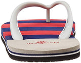 Woodland Men's Red and Navy Flip Flops Thong Sandals - 6 UK/India (40 EU)