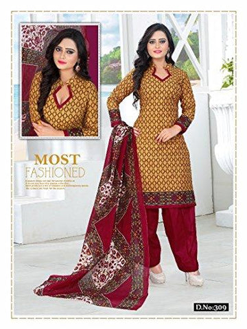 Salwar Suit Unstitched Cotton Dress Material / Churidar Suit for Women | Party wear - NEIGHBOUR JOY