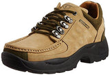 Woodland Men's Khaki Leather Sneakers - 6 UK/India (40 EU)