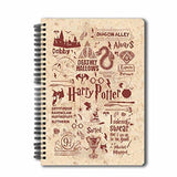 MC SID RAZZ Official "Harry Potter"-Infographic-Red Notebook licensed by Warner Bros, USA - NEIGHBOUR JOY