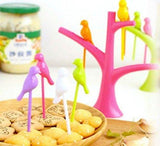 GKP Products ® Set Of 1 - 6 Pcs Plastic Fruit Fork Set