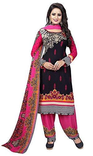 Dresses for women party wear Designer Dress Material Today offer buy Online in Low Price Sale Multi Color French Crepe Cotton Fabric Salwar Suit - NEIGHBOUR JOY