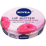 Nivea Lip Butter Loose Tin Raspberry Rose Kiss 0.59 Ounce